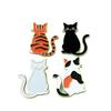 Creative Cartoon Cat Brooch: Cute, Versatile Metal Badge for Clothing, Hats, Bags