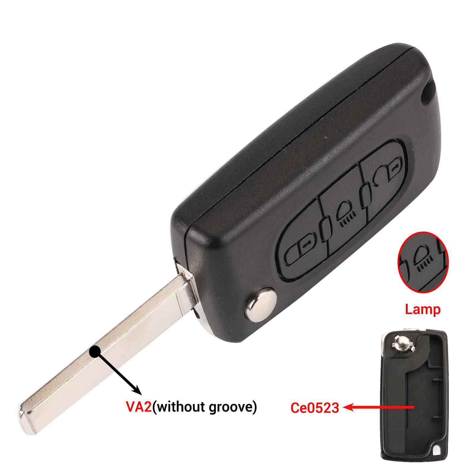 

2/3 кнопки для Peugeot 207 307 308 407 607 807 для Citroen C2 C3 C4 C5 C6 чехол для автоматического дистанционного ключа Va2/Hu83 CE0523 CE0536