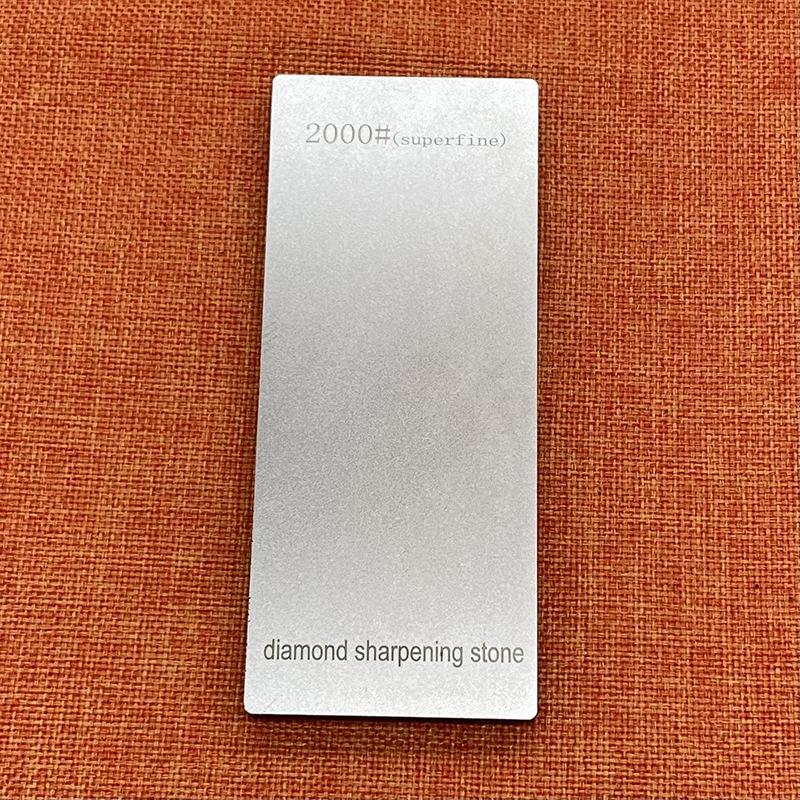 Diamond Whetstone Knife Sharpener with Non-Slip Acrylic Base - Single/Double-Sided.