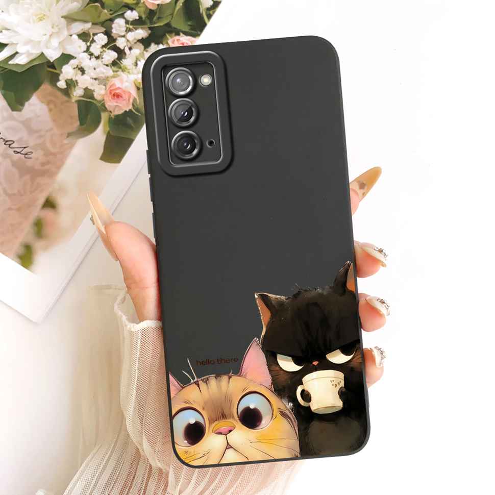 For Samsung Galaxy Note20 Case Soft Slim Cute Candy Painted Cover For Samsung Note 20 Note20 SM-N980F Full Silicone Bumper