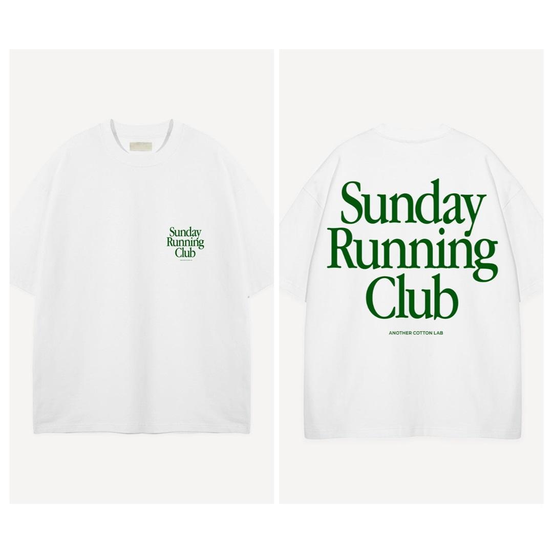 

Sunday Running Club T-Shirt Men Women Short Sleeve T-shirt Summer Casual Wear For 2026 Trending Brand Cotton Short Sleeve Female Male Clothing XXXL чорний