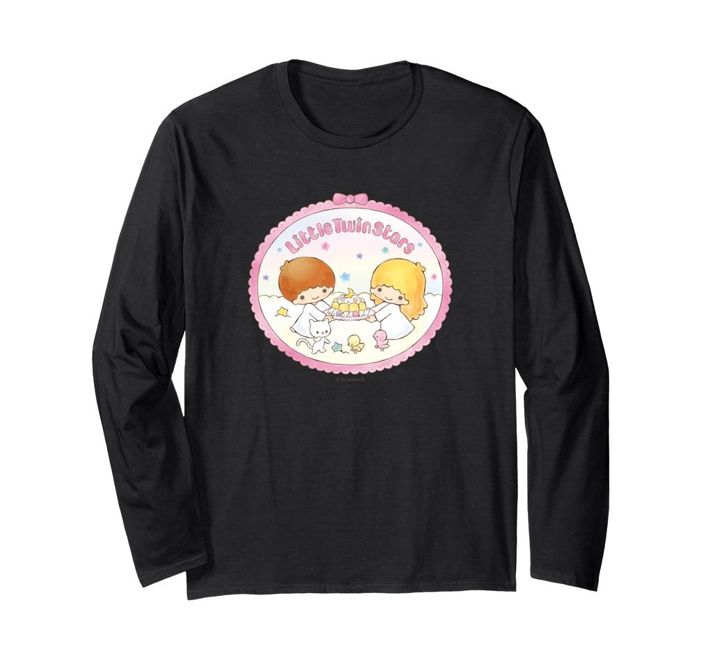 [Little Twin Stars 50th Anniversary] Aurora Retro Frame Long Sleeve T-Shirt