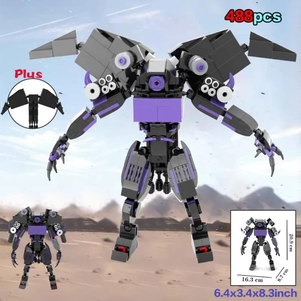 Moc Skibidi Toilet Action Figures Builing blocks,Camerman Titan Speakerman Surveillance Man TVMan Boys Bricks Toys For Kids Gift