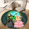 Wizard of Oz,Witch and Princess Chair Mat Round Rug Office Carpet, Machine Washable, Non Slip, Suitable for Living Rooms, Bedrooms