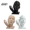 Modern Decorative Ornament for Living Room Abstract Broken Face Art Sculpture, Nordic Minimalist Plastic Statue, 3D Printed Geometric Statue