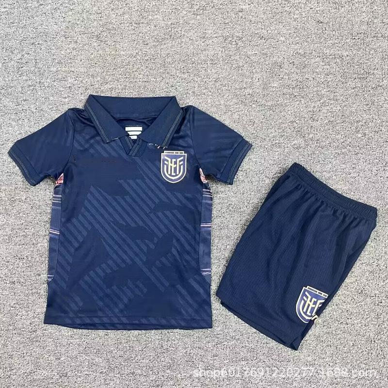 Ecuador 2026 World Cup Kids Home/Away/Third Jersey Set 18 королевский синий набор
