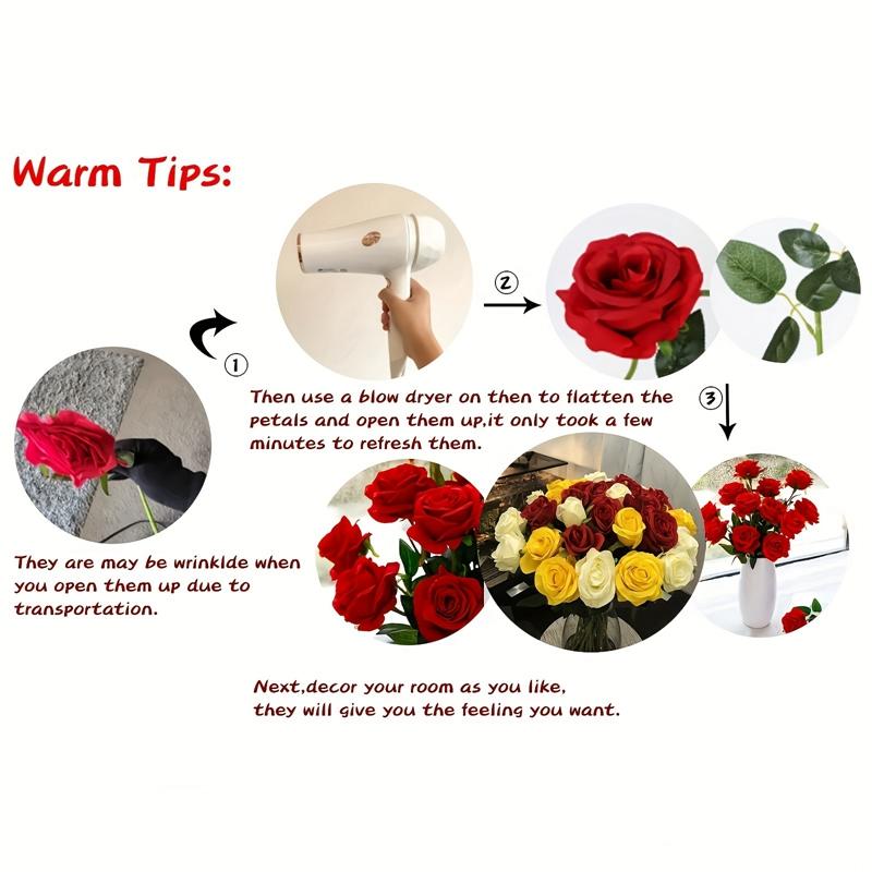 3/5Pcs Artificial Rose Flowers Bouquet For Home Room Decor Bridal Wedding Bouquet Centerpieces Flower Garden Floral Arrangement