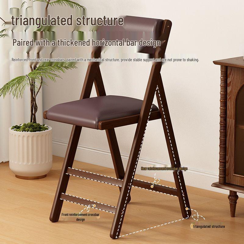Multi-functional Foldable Upholstered Bar & Dining Stool with Storage