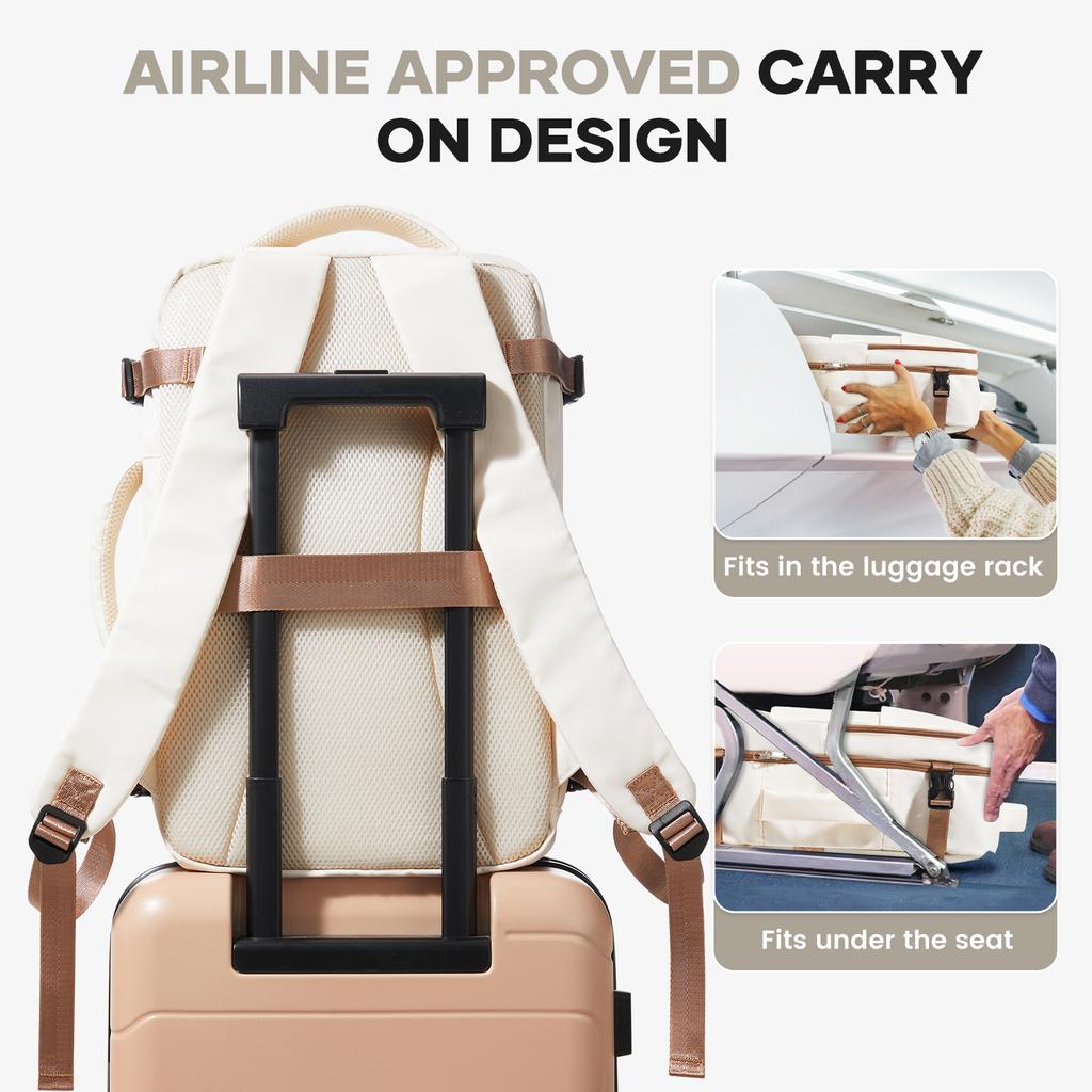 Women's Bag Large Capacity Multifunction Airplane Business Travel Backpack for Men Women Carry-On Laptop School Backpack College