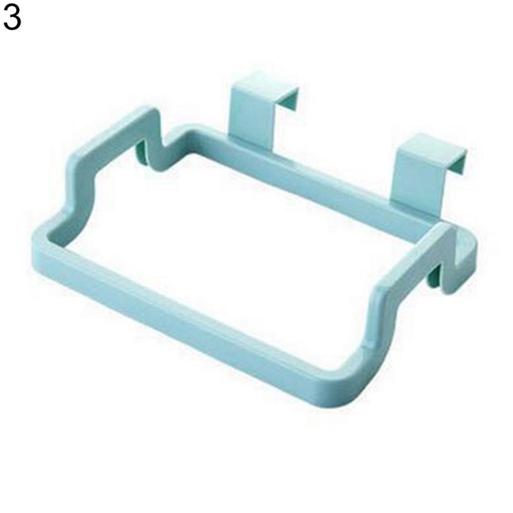 Practical Kitchen Trash Garbage Bag Plastic Holder Cabinets Towel Rack Organizer