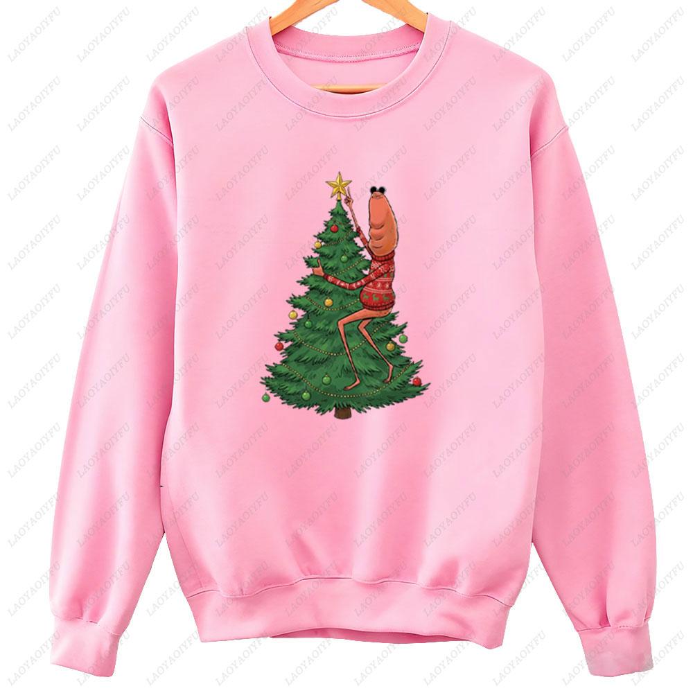 Merry Christmas Marcus The Worm Men Hoodie Meme Long-sleeve Autumn Winter Sweatshirt Marcus The Worm Christmas Costumes