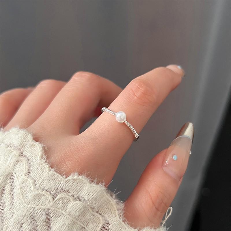 Korean Style Irregular 925 Sterling Silver Women's Versatile Ring, Non-Fading Niche Ins Design