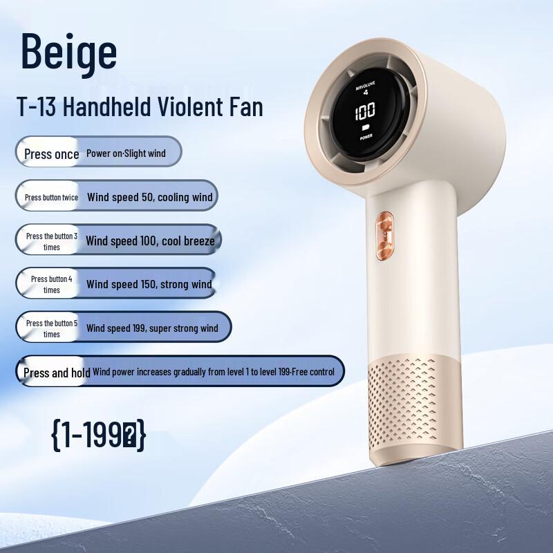 Li Shen T13 High-Speed Portable Handheld Fan