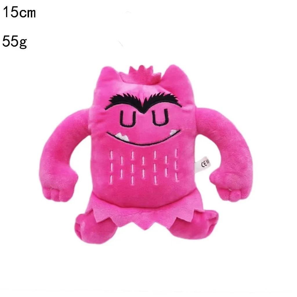 6 peças/conjunto 6 cores Kawaii The Color Monster Plush Doll Crianças Monster Color Emotion Plushie Stuffed Toy para crianças presentes de aniversário