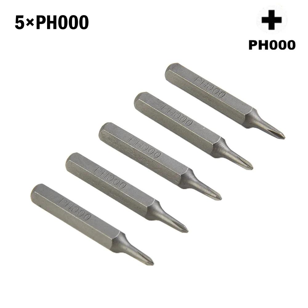 Bits Screwdriver Hex PH0 PH00 Parts Replacement Cross Handworking PH000 PH0000 PH2 4mm Accessories Screwdriver