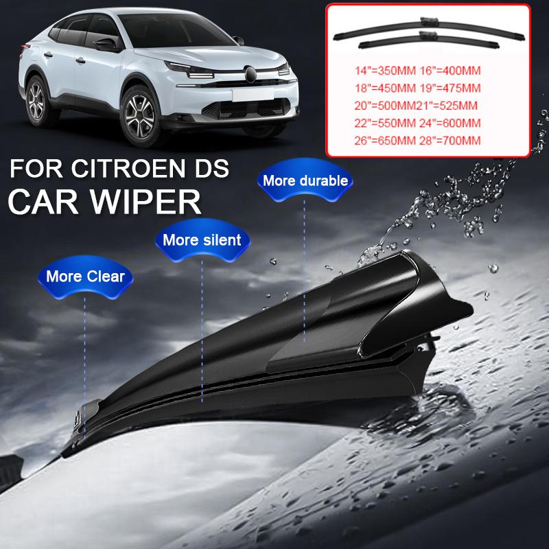 2PCS Car Blade Windshield Wiper For CITROEN C3 AIRCROSS C4 PICASSO C5X C5 AIRCROSS DS3 DS4 DS7 E-C4 E-C4X Windshield Rubber