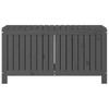 Garden Storage Box Gray 115x49x60 Cm Solid Pine Wood