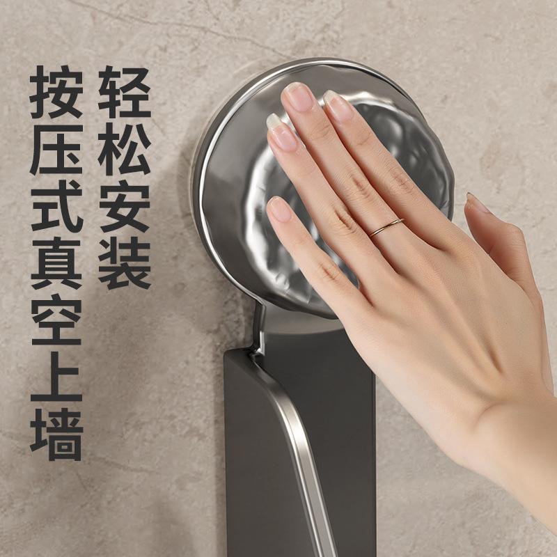 Bathroom Multifunctional Shelf Wall-mounted Door Rear Suction Cup Shoe Rack Storage Rack Toilet No Punching Slippers Rack