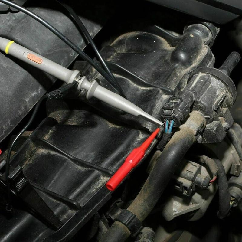 6 sztuk 30V narzędzia diagnostyczne multimetr przedłużacz przewodu pomiarowego z powrotem przekłuwanie końcówki igły sondy narzędzia samochodowe motoryzacyjny zestaw samochodowy maszyna