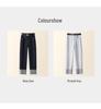 Dark Blue High-Waist Slimming Straight-Leg Cropped Jeans for Women - Spring 2025