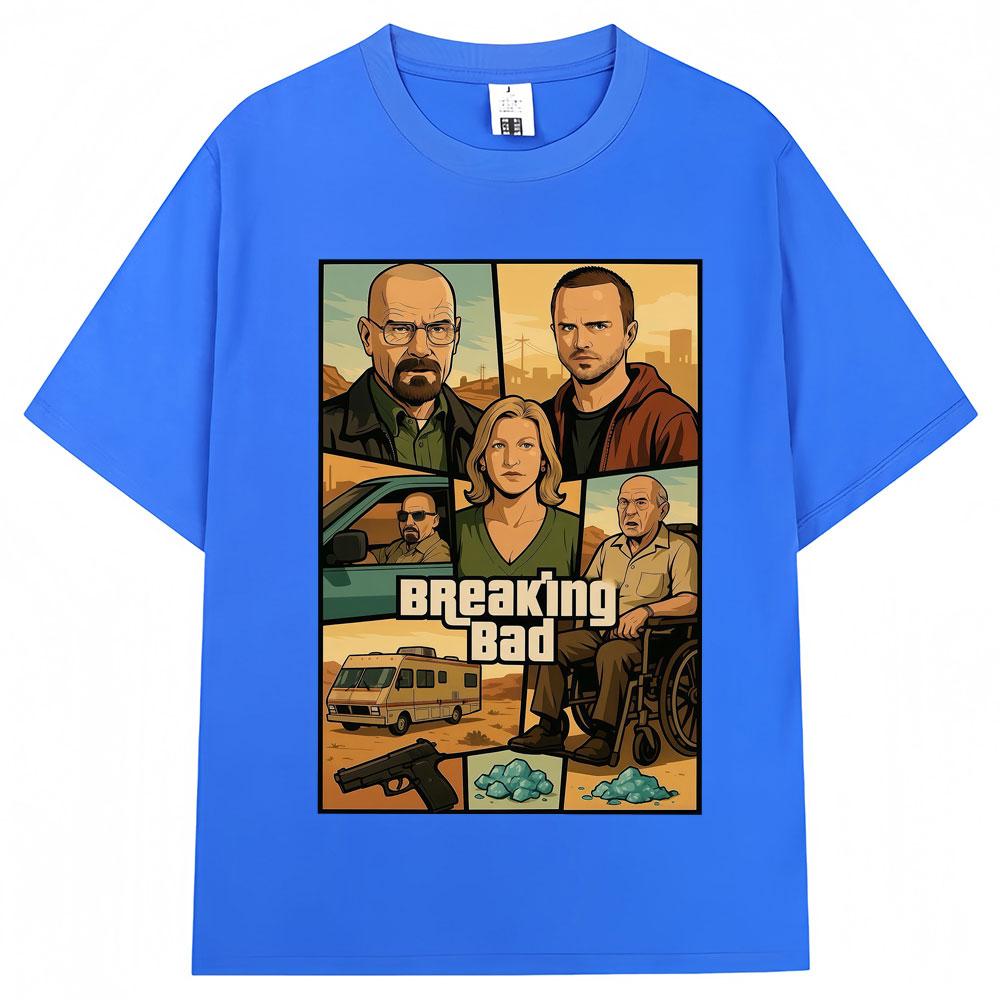 Breaking Bad Heisenberg Better Call Saul T Shirt Men Women Fashion Vintage Popular T-shirts Oversized Cotton Shirts