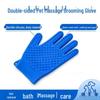 Pet Grooming Silicone Bath Glove: Cat & Dog Fur Removal, Scratching, Cleaning Brush.