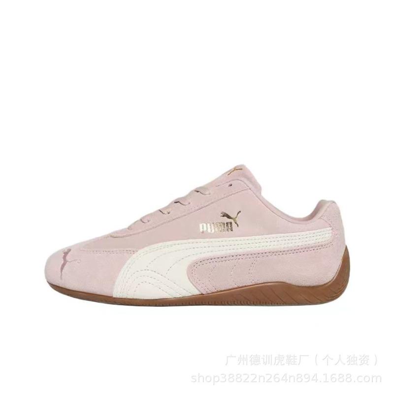 [Pure Original Lychee Leather] Rose Racing Shoes PM Classic SpeedcatOG Suede Thin-soled T-head Women's Shoes