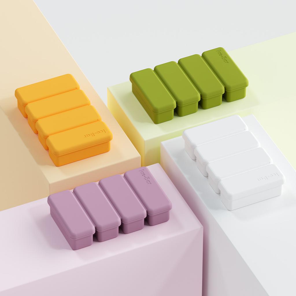 Ice Mold Food-Grade Silicone Large Ice Cube Tray with Lid Versatile Bar Ice Mould for Cocktails Baby Food Storage