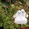 Cute Swinging Ghost Couple Ornament Aesthetic Ghost Swing Decoration Ghost Statue Pendant  Tree