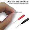 2 Pcs 2mm Extended Needle Test Probes Non-Destructive Insulation Piercing Probe Tips Multimeter Test Probes for Universal Test Leads