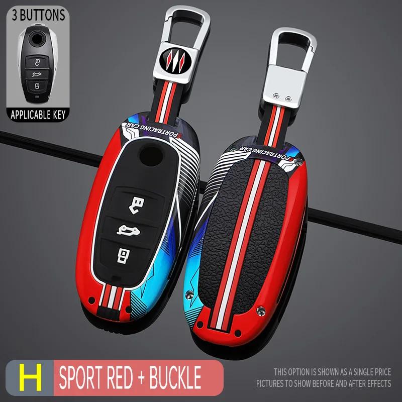 Étui Porte-Clés Métal Style Course pour Volkswagen Touareg 2011- Pour Vw Touareg Accessoires Porte-Clés