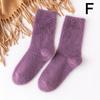 Women's Autumn And Winter Warm Mink Fleece Tube Socks Plush Sleep Socks Mid Calf Hosiery Sock