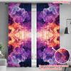 Nebula Vortex Theme Print Drapes Room Darkening Window Curtains for Home Decor,Rod Pocket Blackout Curtains Bedroom