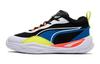 Playmaker Anti Kick And Abrasion Resistant Low Top Kids Lifestyle Shoes Black Blue White 387354-04