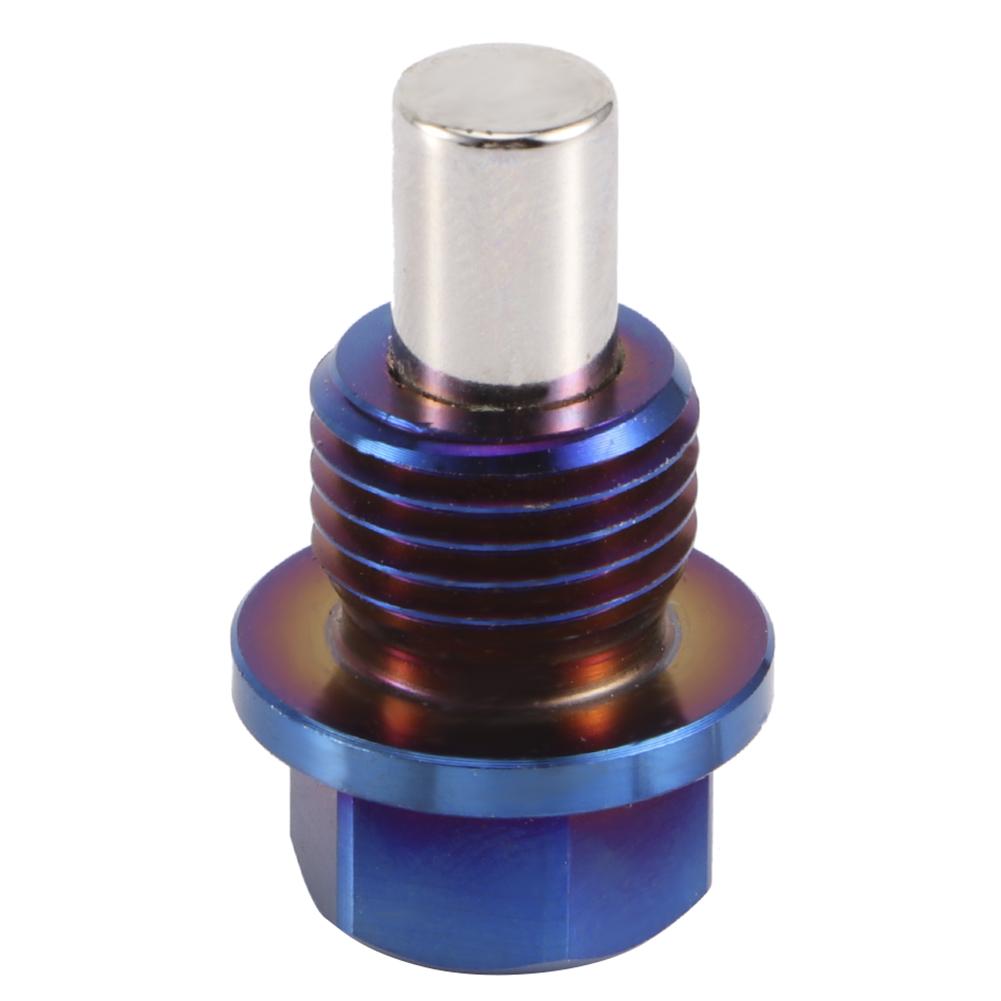 Aluminiumlegering Magnetisk Oljetråg Sump Återflöde Avtappningsplugg Nippel Adapter M14x1.5