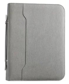 A4 Leather Business Multifunctional Folder PU Loose Leaf Sales Manager Data Contract Hand-held Zipper Briefcase