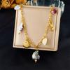 Fashion Vacation Premium Multi Element Ocean Creature Pendant Shell Starfish Sun Necklace