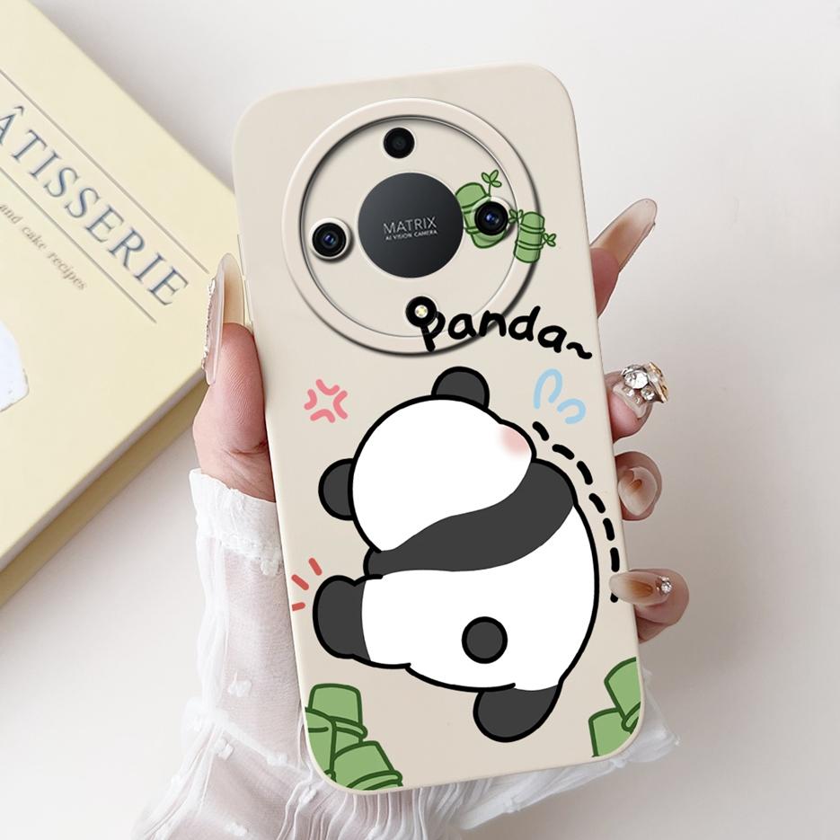For Honor X9b Case Magic6 Lite ALI-NX3 Cute Panda Cartoon Cover Shockproof Phone Case For Honor Magic 6 Lite HonorX9b Soft Shell