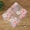 1pc Princess Floral PVC Tote Bag Transparent Birthday Party Gift Bag with Pink Cherry Blossom Design, Perfect for Christmas, Thanksgiving