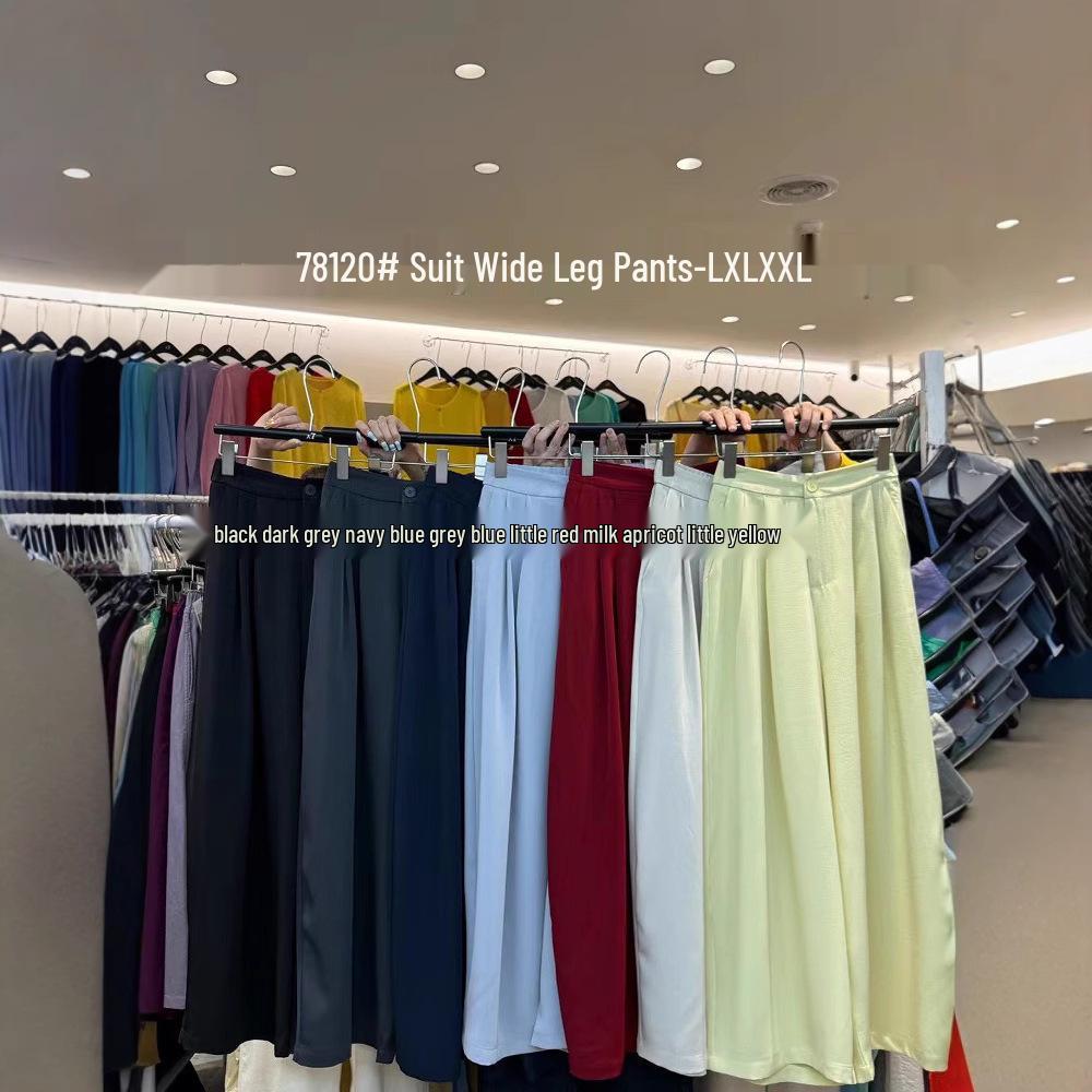 

Women s Plus Size High Waist Wide Leg Summer Trousers L