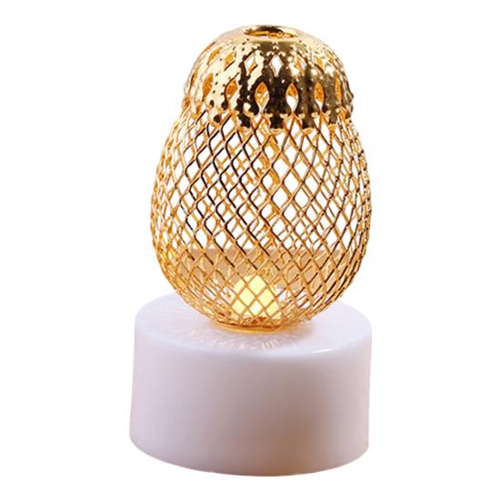 Star Moon Iron Art Mesh Candlestick Candle Lamp Rustic Style Display Mold Ramadan Eid Mubarak Festive Decoration