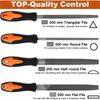 19pcs Metal File Tool Bag T12 Drop Forged Alloy Steel File Set Precision Wood Handle Rasp File Tools for Metalwork Hand Tools