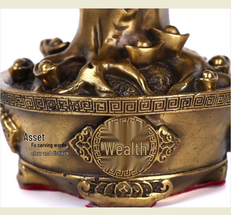 Bronze Four Seasons Wealth Tree Ornament