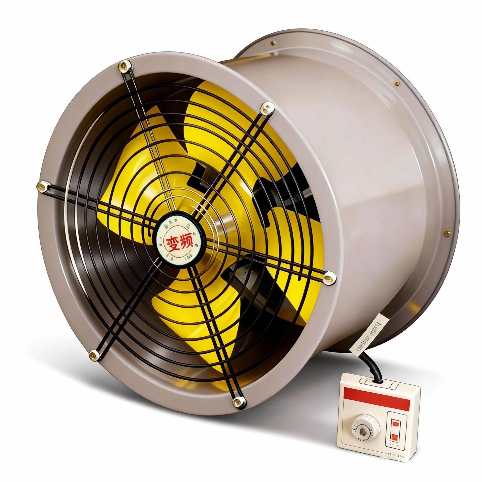 

220V Adjustable Speed Axial Flow Fan - High Airflow, Low Noise, Oil & Moisture-Proof, Kitchen Ducted Use.