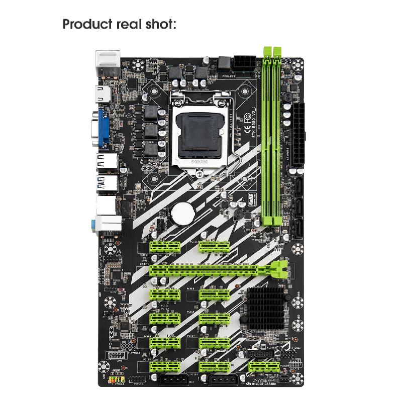 B250 Mining Motherboard, 12gpu, 12pci-e 16x, B250 Mining Board Lga 1151 Ddr4 Pc Ramsata3. 0, Support Vga Hdmi for Miner