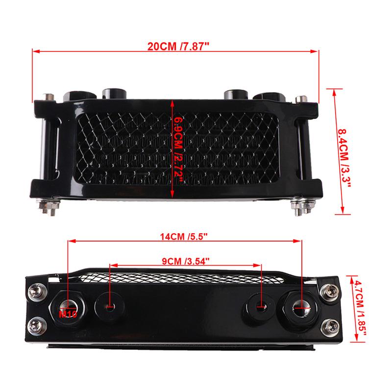 Motorcycle Oil Radiator Cooler Engine Cooling Universal Parts For Honda Monkey Yamaha Kawasaki 50cc-140cc Dirt Pit Bike ATV