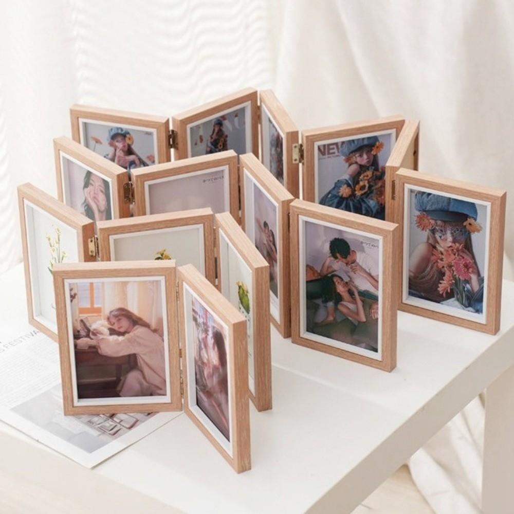 Foldable Hinged Photo Frame Hinged Mechanism Picture Album New Photo Frame  Home Decor