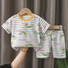 2pcs/set Children's Sets Kids Clothes Boys Girls CartoonT-shirt + Shorts Summer Cotton Short Sleeve Baby Children Clothing Toddler Suit