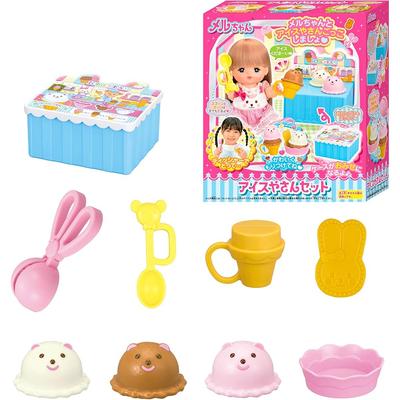 Pilot Mel-chan Ice Cream Shop Playset for Ages 3 and Up with Accessories