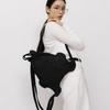 Pleatsmama Glitter Black New Bow Backpack